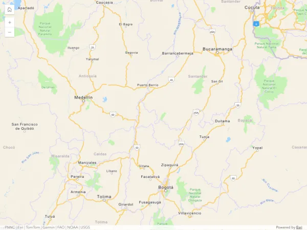 Mapa GIS de Colombia — GeoSmart